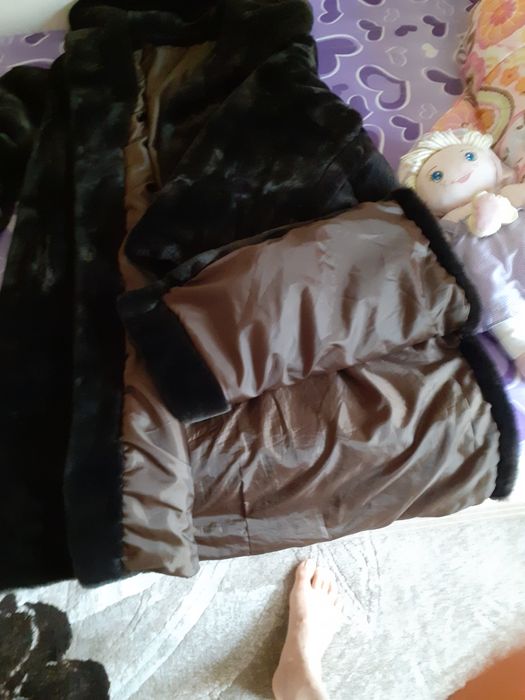 Haina blana sintetică măr 50 culoare maro
