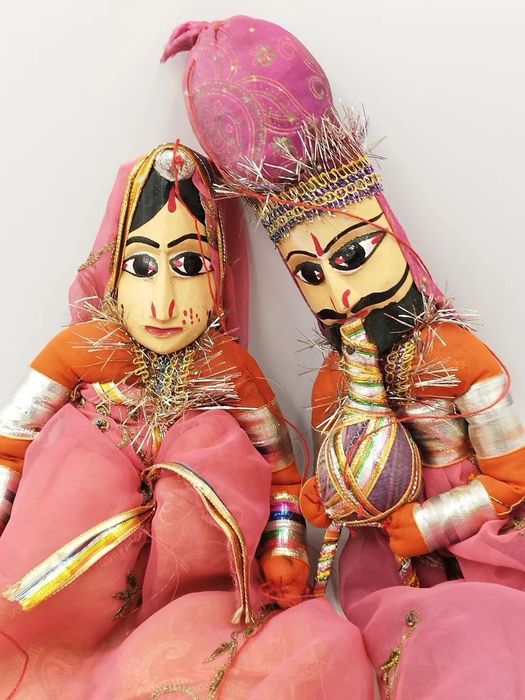Традиционни антикварни марионетки от Раджастан, Индия.