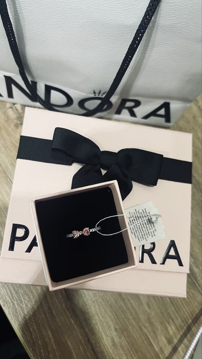 Кольцо Pandora Розовый бант. ОРИГИНАЛ!