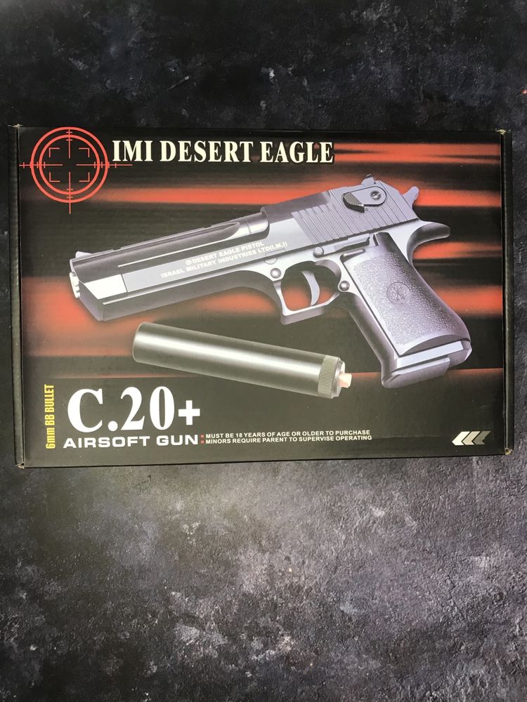 Пневматический пистолет Umarex Baby Desert Eagle (никель) 4,5 мм