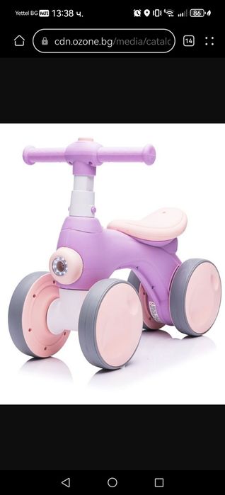 Колело за бутане със сапунени балони и мелодии