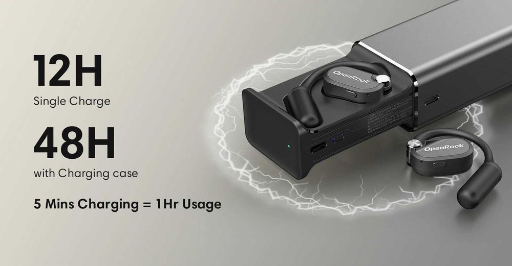 OpenRock X Open-Ear Air Conduction Спортни Слушалки - висок клас