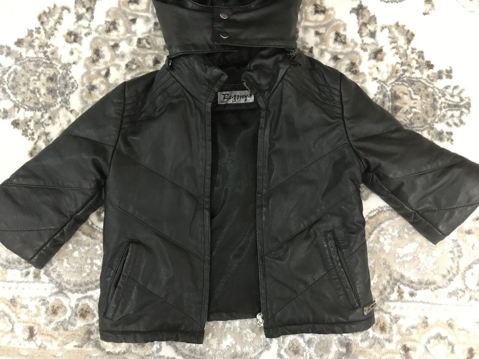 Детская турецкая кожаная куртка