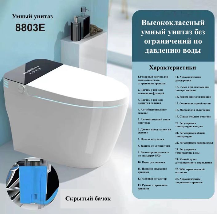 Умный смарт унитаз
