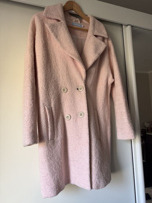Елегантно палто в цвят "пудра" – Lila Lou