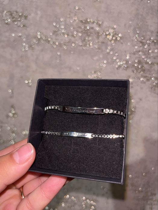 Парные браслеты, серебро 925 пр