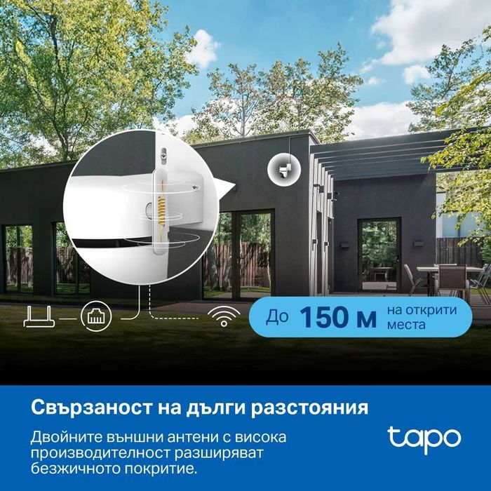 Монтаж на камери за видеонаблюдение, играждане на домашна мрежа, добавяне на допълнителен рутер, усилване на покритието, изграждане Умен Дом