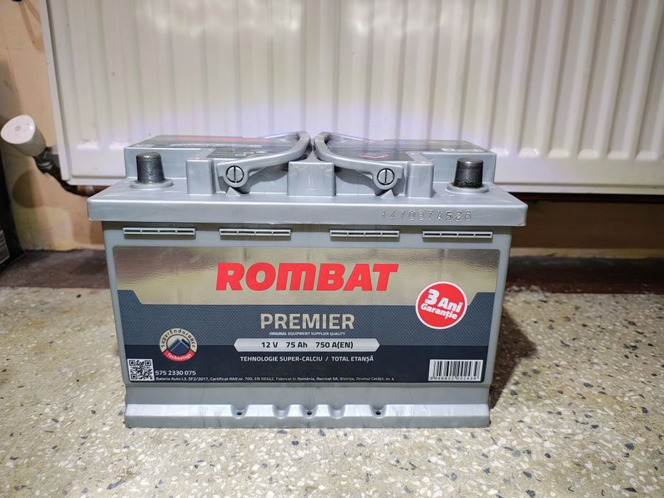 Baterie auto Rombat premier 75Ah.