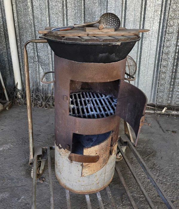 Казан 22л.  с печью комплект