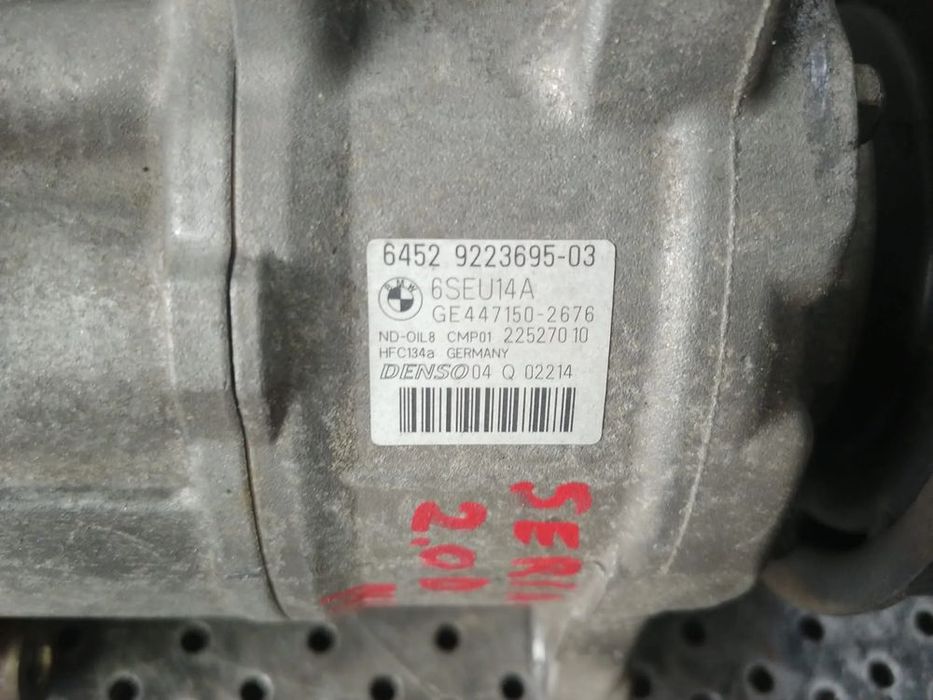 compresor clima ac 2.0 d n47d20d bmw seria 1 f20 f21  64529223695-03  ge447150-2676