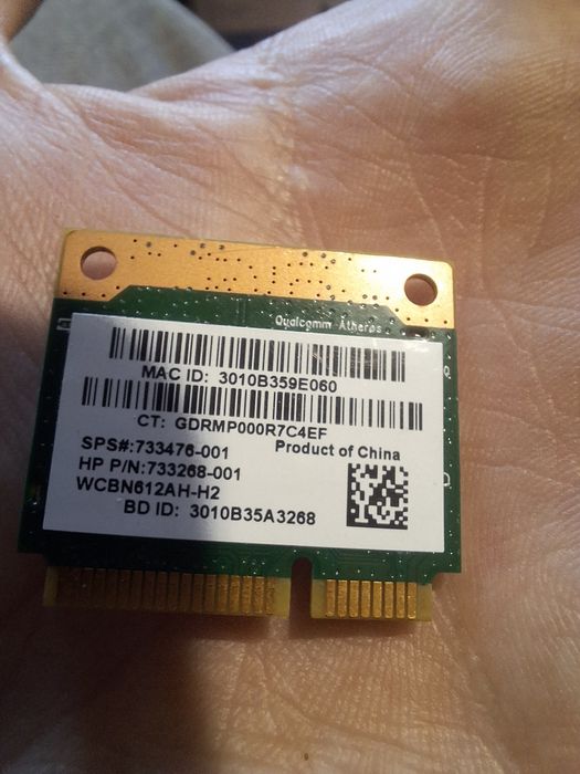 Placă Wi‑Fi HP mini PCI‑E SPS 733476‑005 / 733470‑001