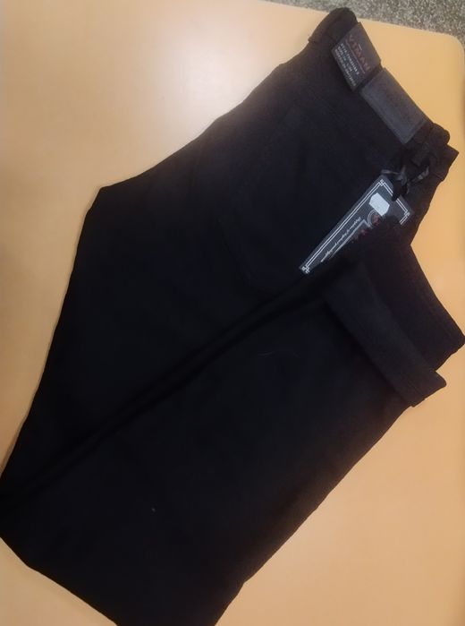 Мъжки дънки термо 5707 черни и сиви модел 5652 зимни/термо/ с вата и Г