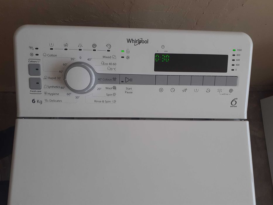 VERTICALA-WHIRLPOOL- 6 kg,1200 rotatii