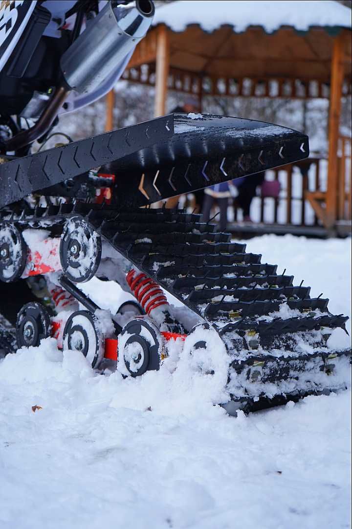 Самодельный снегоход из скутера