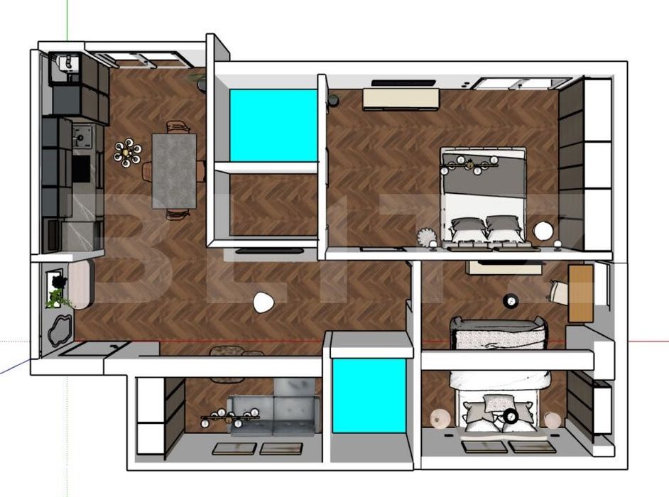Apartament 3 camere Premium | 2 Balcoane | Parcare | Zona ISU