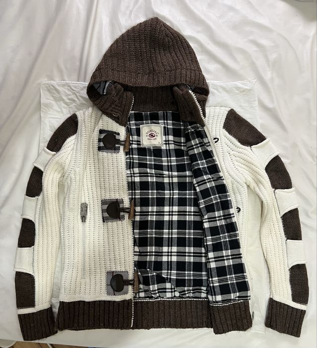 Мужская весенне-осенняя теплая кофта.