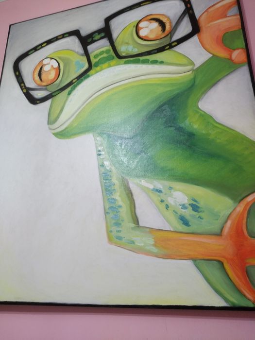 Tablou decorativ ulei vernisat