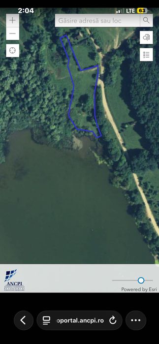 Teren intavilan de vanzare 7800 mp pe malul lacului, Moacsa