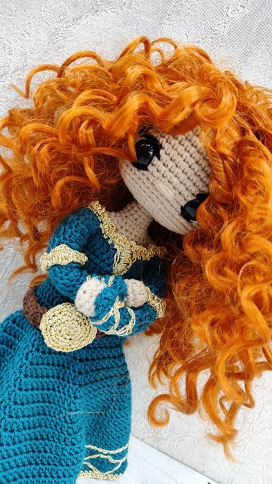 Кукла вязаная  Принцесса Мерида