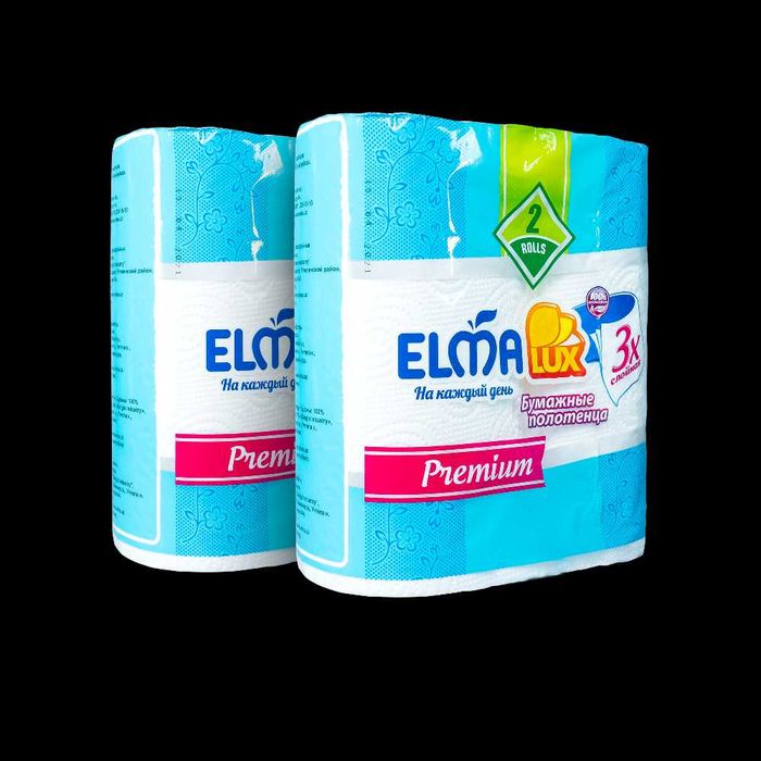 Бумажное полотенце Elma 2х-слойное 4 шт