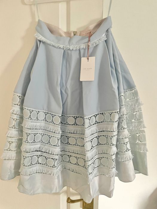 Fustă TED BAKER LONDON bleu pal