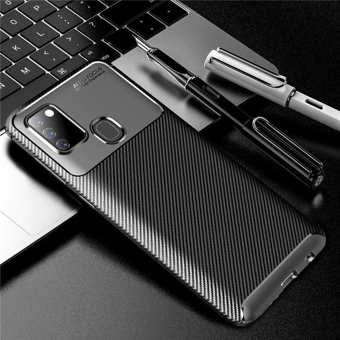 Samsung A42/A32/A34/A24/A54/A55/A56/A57 Husa Silicon Model Carbon BlacK