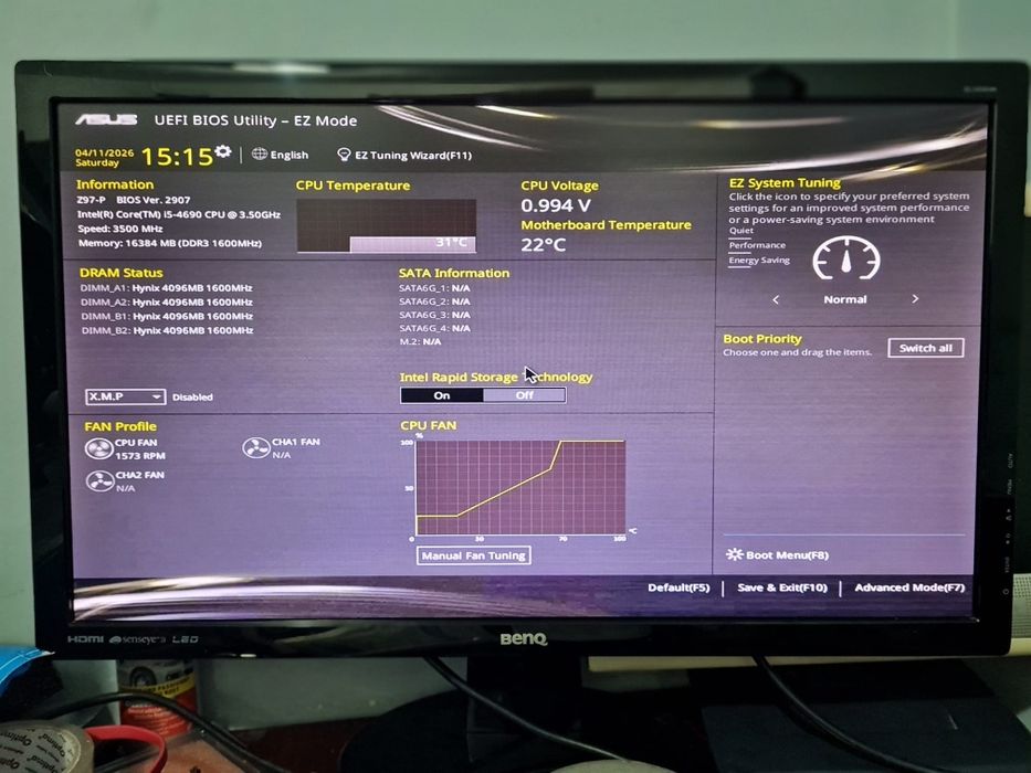 Kit placa de baza  cu M2 + procesor + rami 16gb