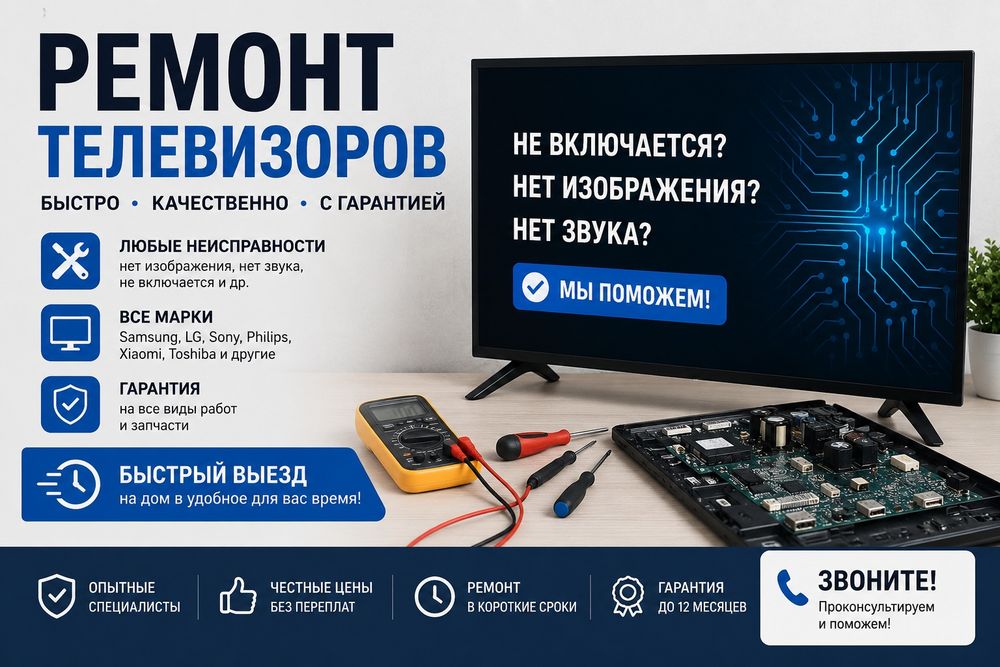 Ремонт телевизоров в Актобе