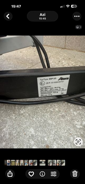 Suport 2 biciclete / e-Bike pe cârlig Atera Strada DL (Rabatabil / Culisant)