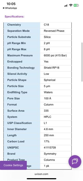 Колонка хромотографа