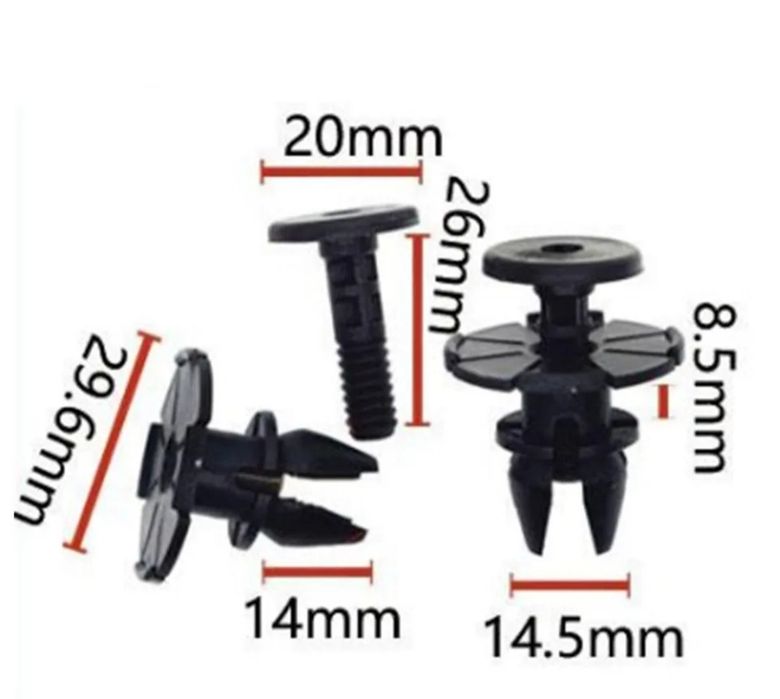 Дистанционни Щипки / втулки външен праг за BMW е60 е61 е63 е64 e90 e91