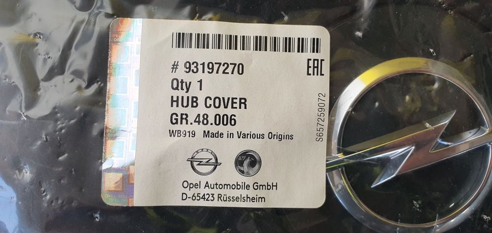 Capac roata Opel Movano B, nou original GM 93197270