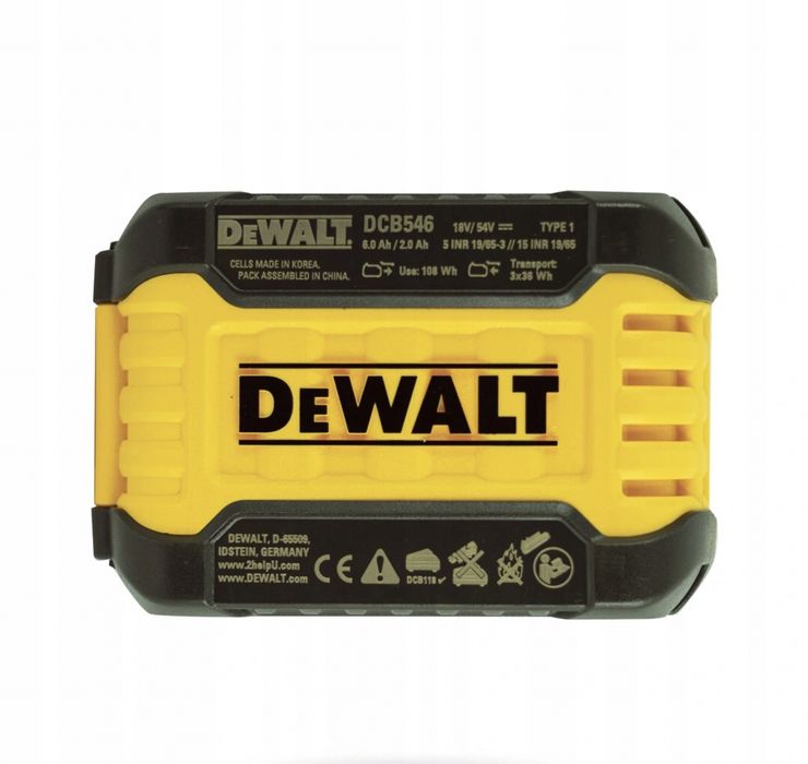 Батерия DeWALT DCB546 6Ah 18V XR / 54V  FlexVolt