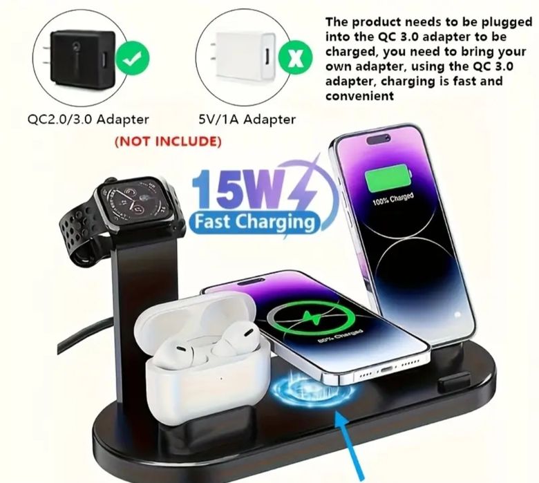 Беспроводная зарядка 15W