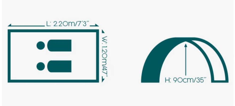 Палатка 2-местная-220x120x90cм Bestway 68098 Доставка бесплатно