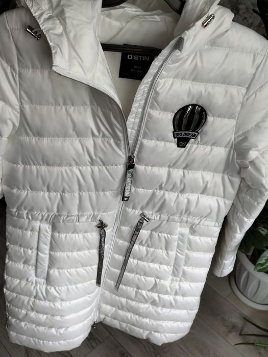 Куртка для девочки  белая ОСТИН 10000