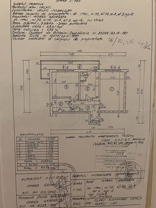 Apartament complet utilat