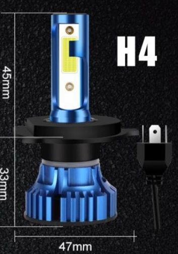 Becuri LED H4 9003 HB2  Canbus 12V  20000LM set 2buc