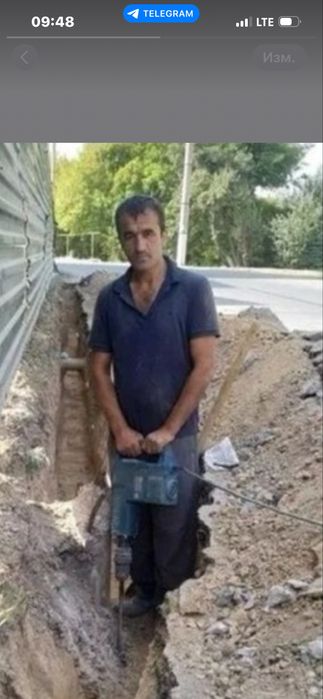 Копат транше и установка канализатсия