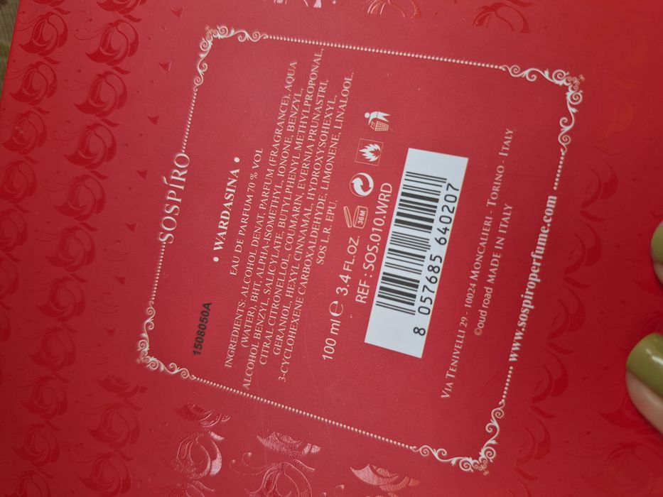 Parfum Sospiro desfacut