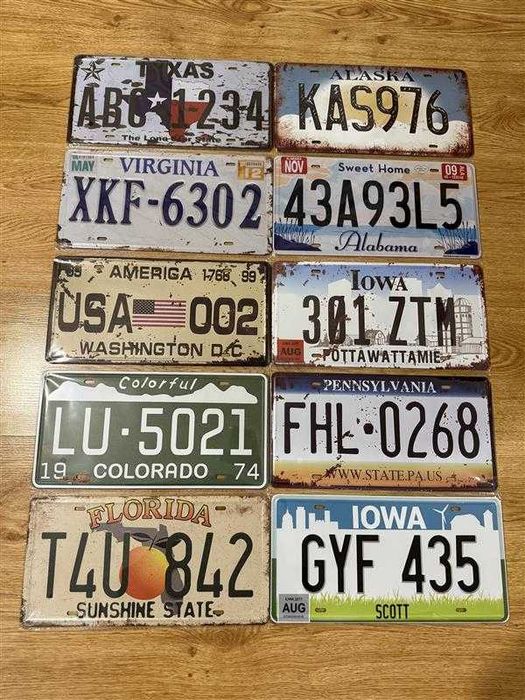 Американски регистрационни номера - РЕПЛИКА.