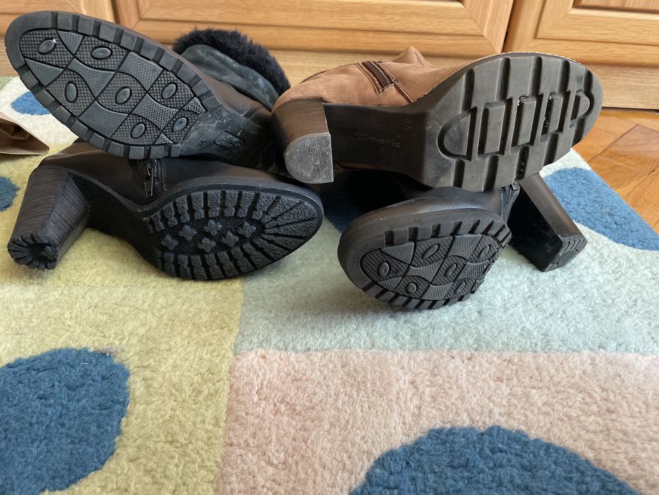 Ботуши естествена кожа 36р-р нови