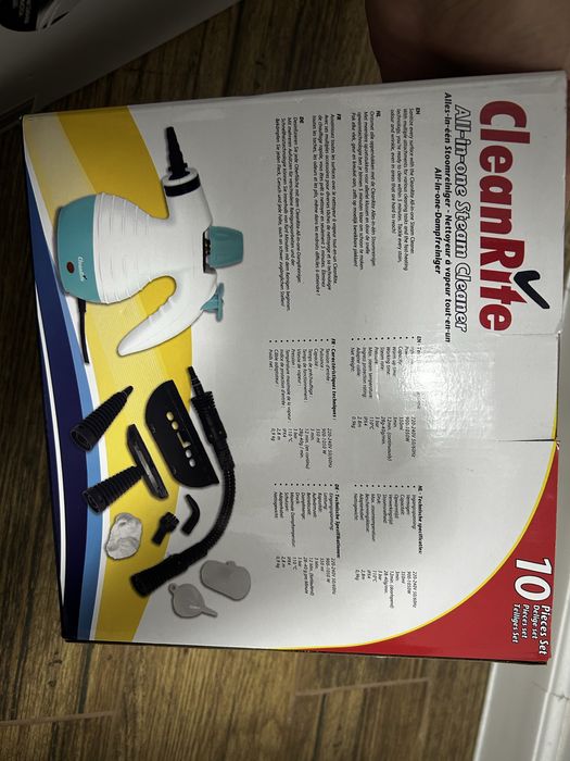 CleanRite aparat de curățat cu aburi – set 10 piese