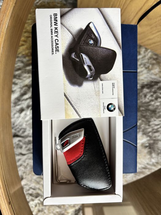 Кожен калъф за ключ, BMW  G серия, червен