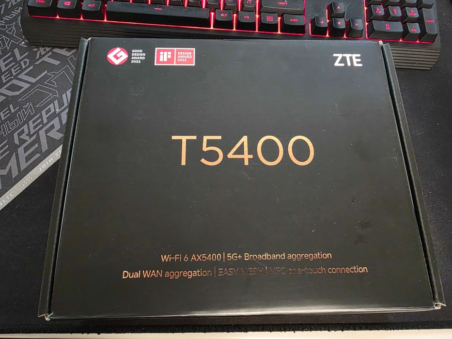 Router Wireless ZTE T5400, AX5400, Dual-Band, Wi-Fi 6