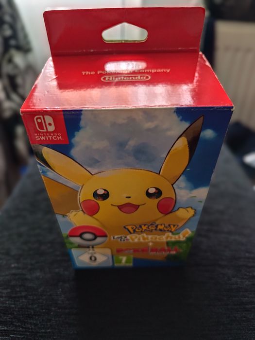 Pachet Poke Ball Plus + Pokemon Let's go Pikachu + Figurina originala