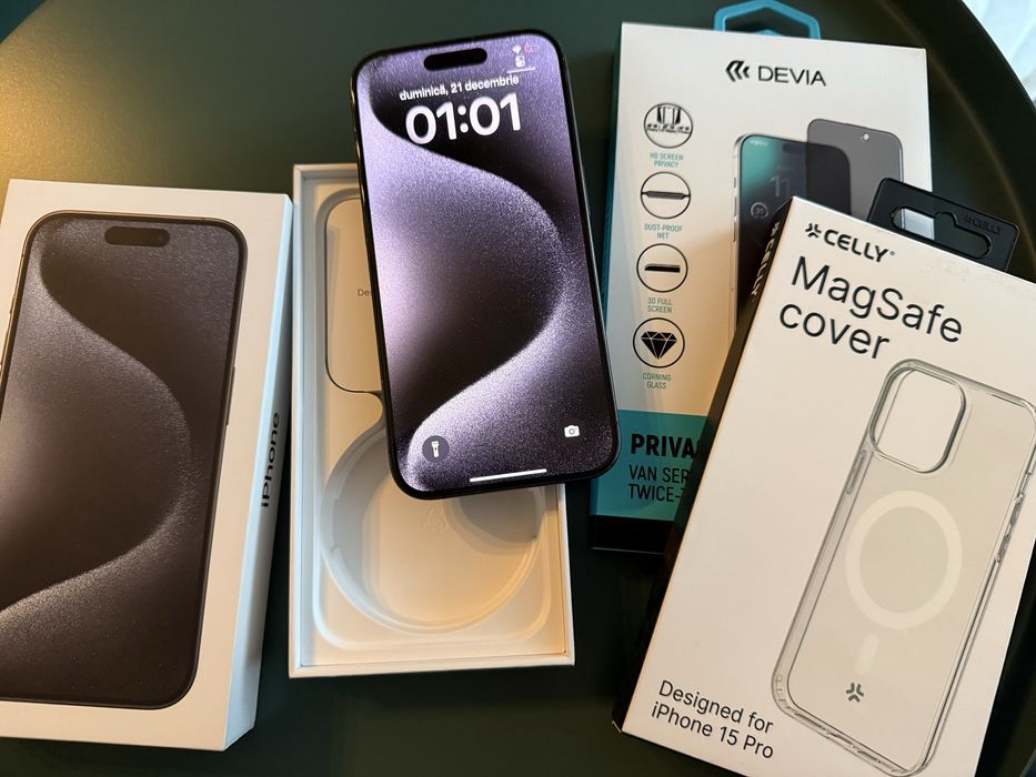 Iphone 15 pro, black titanium