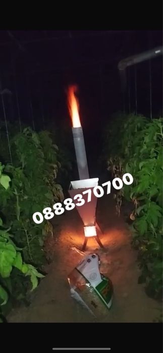 Ракетна Пелетна Печка за Склад или Оранжерия