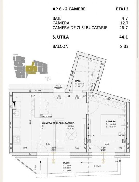 Apartament 2 camere de vanzare in Centru, Cluj Napoca