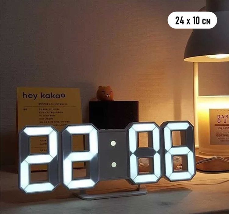 АКЦИЯ 50% - 3D LED Часовник